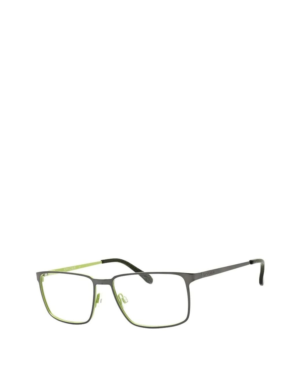 Spyder Black Sp4001 Rectangle-Frame Glasses for men