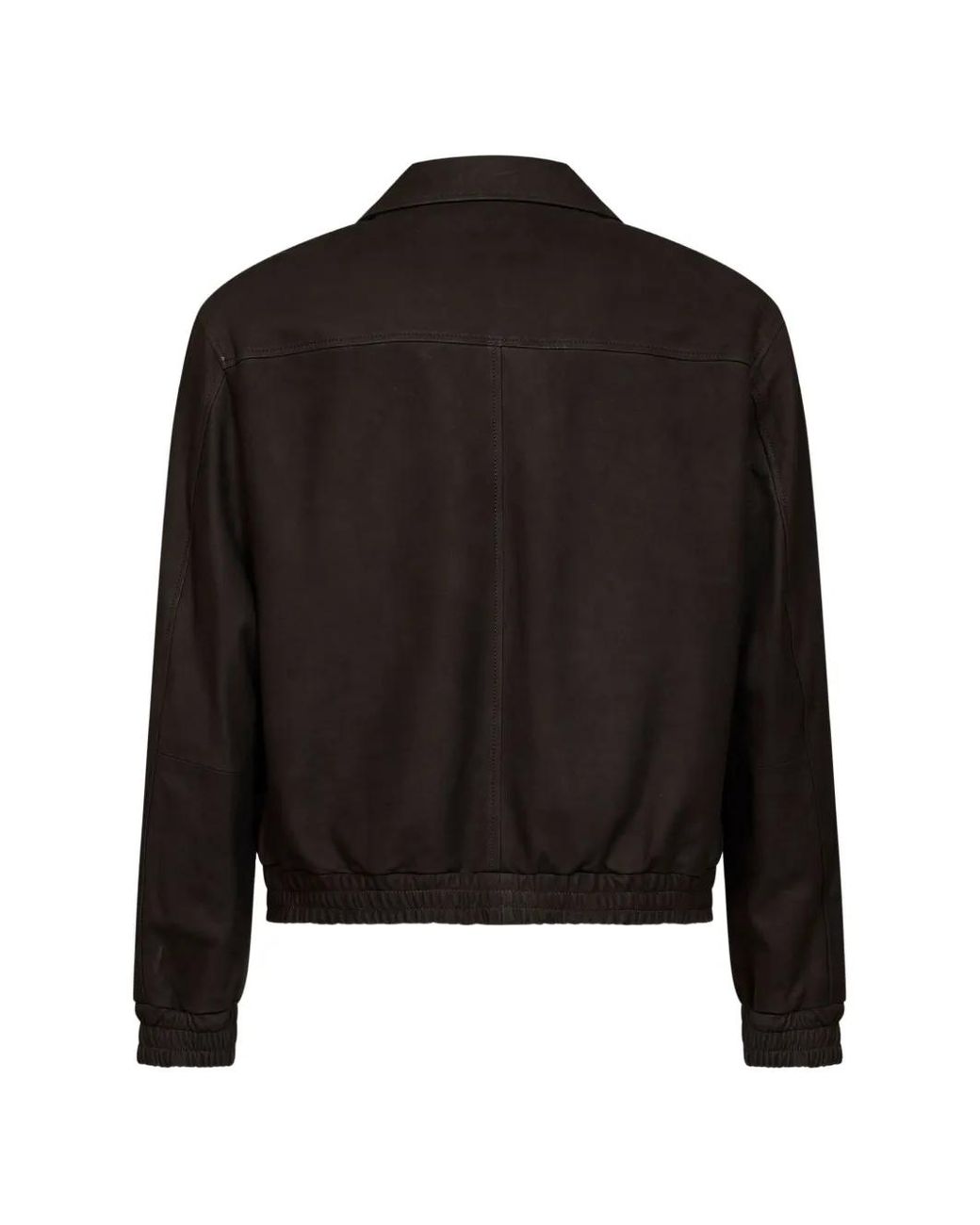 D4.0 Black Western-Yoke Leather Jacket for men