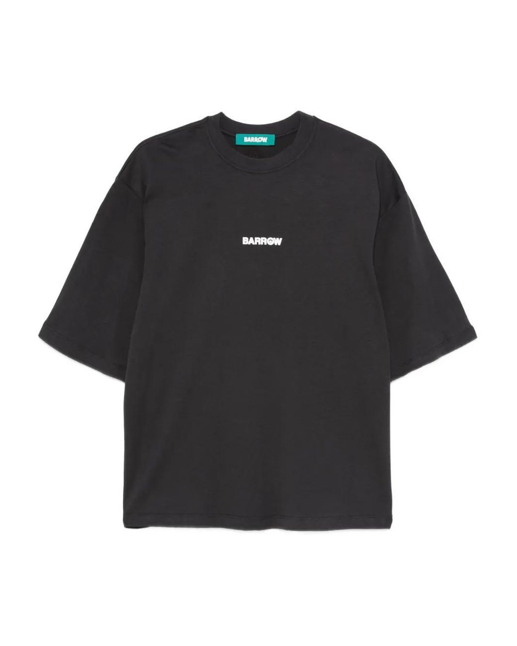 Barrow Black Logo-Print T-Shirt for men