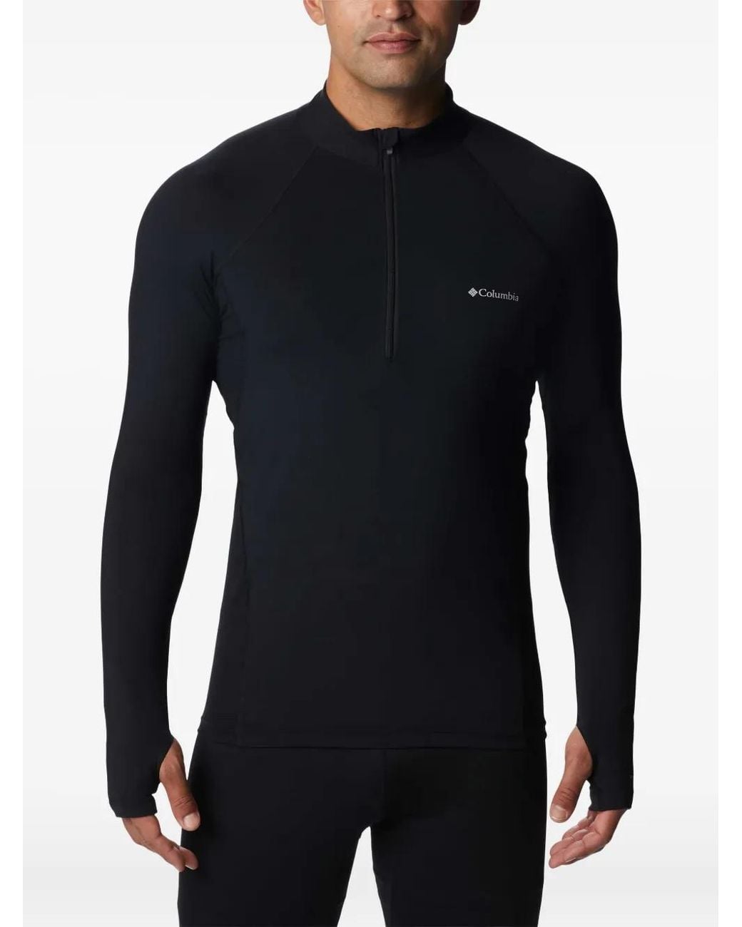 Columbia Blue Long-Sleeve Half-Zip Top for men