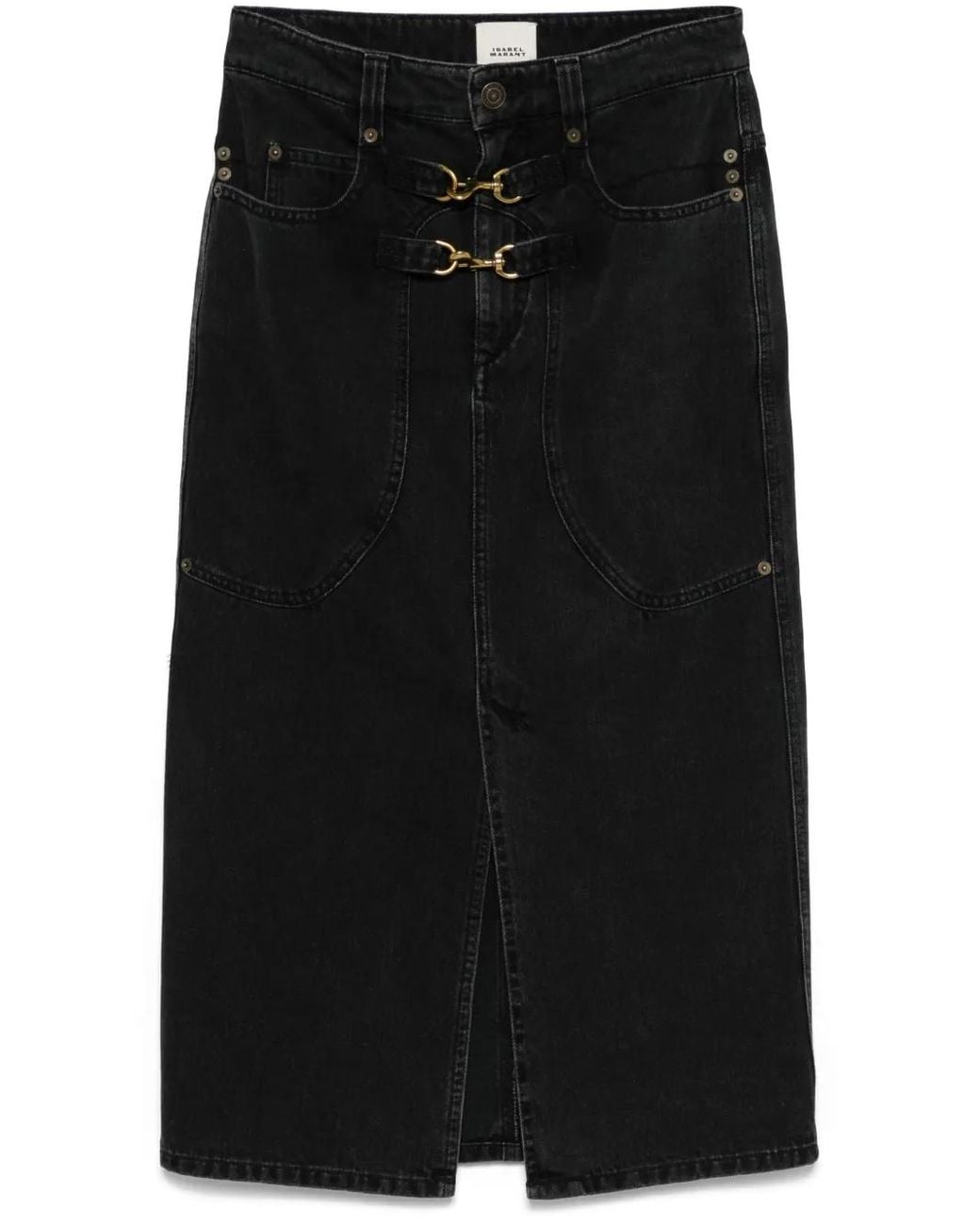 Isabel Marant Black Pavina Denim Skirt