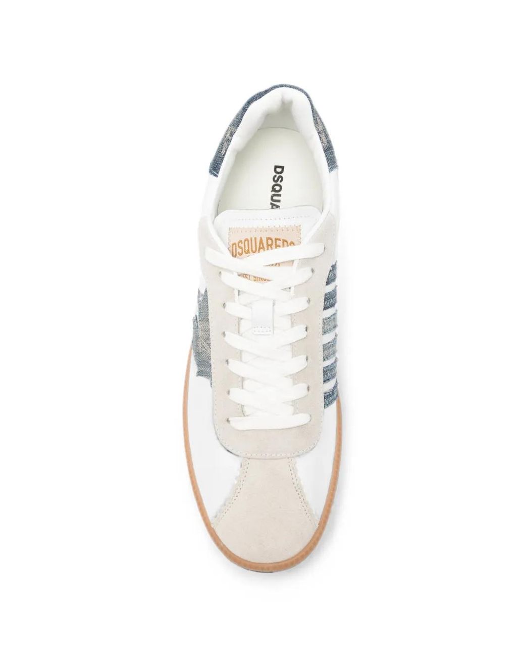 DSquared² Rebel Sneakers Mit Jeans-Patch in White für Herren