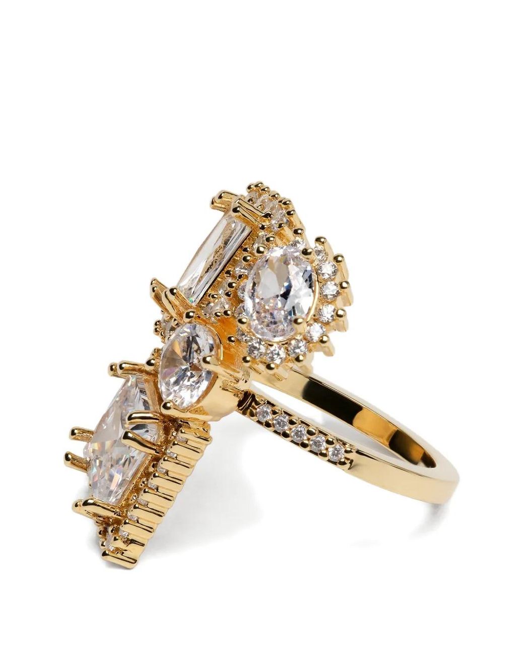 Maison Margiela White Ring Mit Cluster