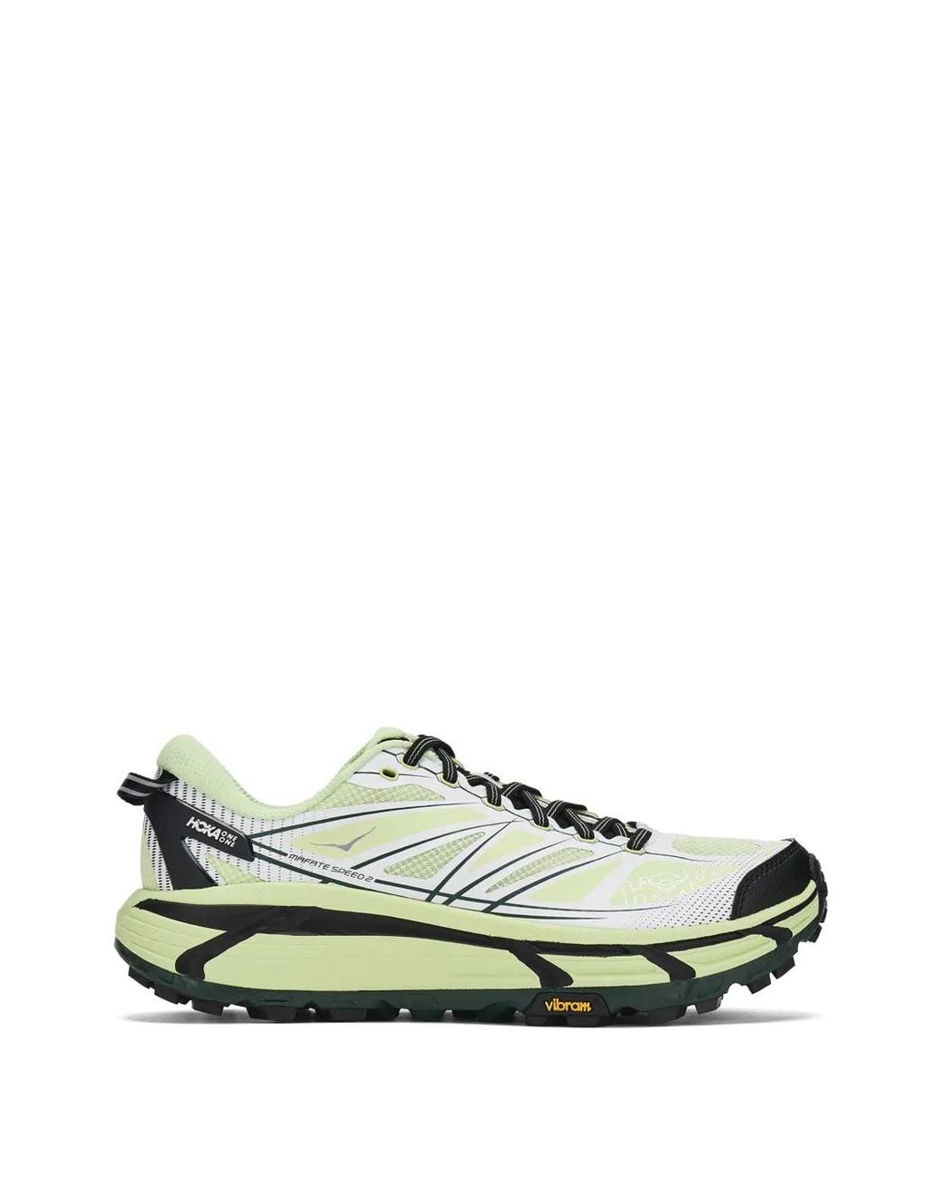 Hoka One One Green Lace-Up Trainers for men