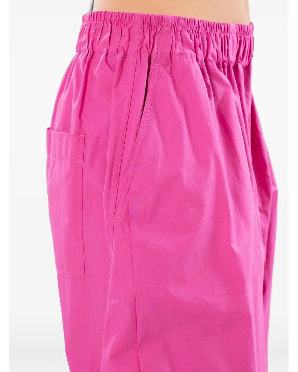 Thelatest Pink Dora Elasticated Straight-Trousers