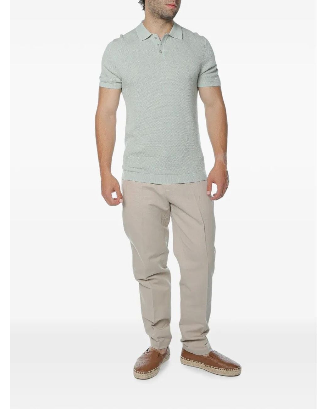 Trussardi Natural Relaxed-Fit Trousers for men