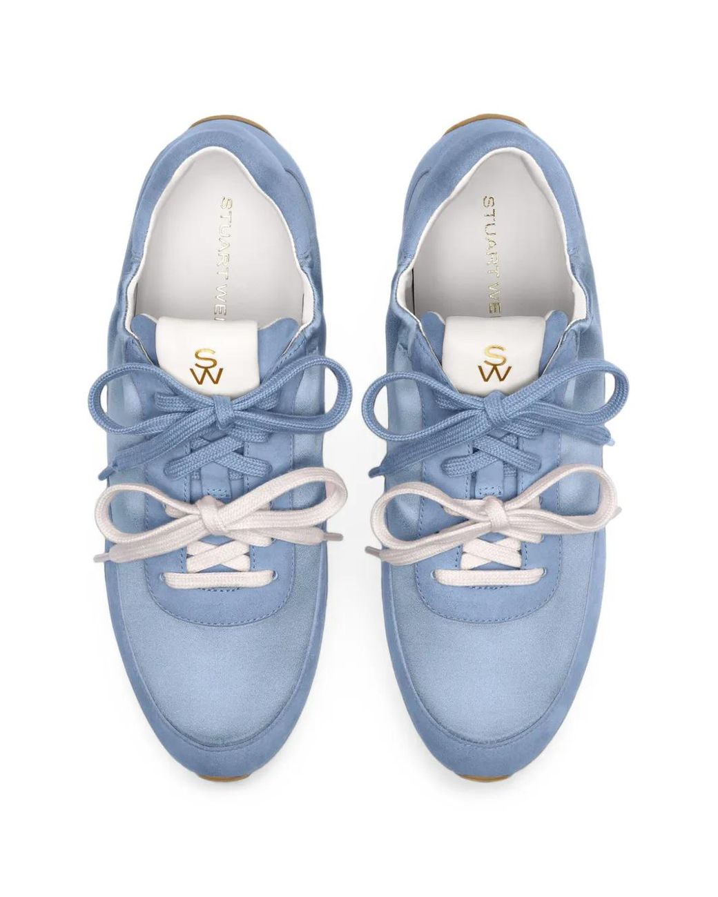 Stuart Weitzman Blue Bond Ruche Sneakers