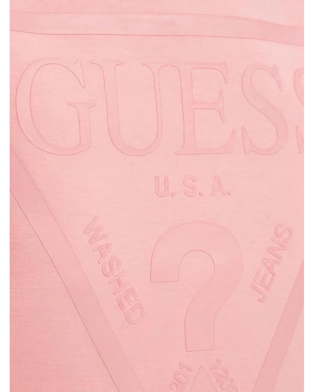 Guess Pink Triangle Logo Hoodie