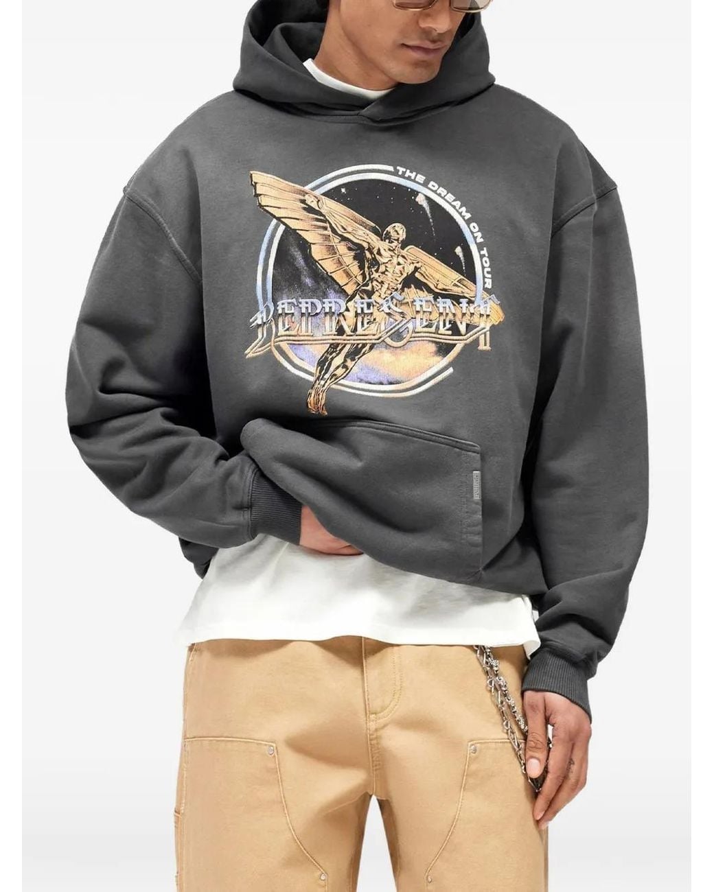 Represent Gray "Golden Tour" Hoodie for men