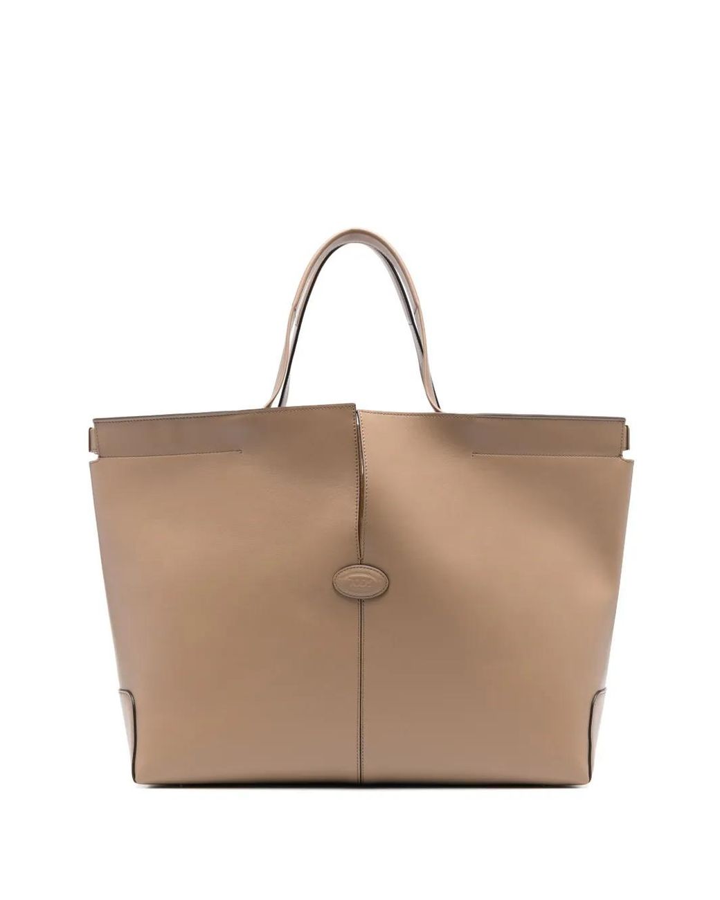 Tod's Natural Medium Leather Tote Bag