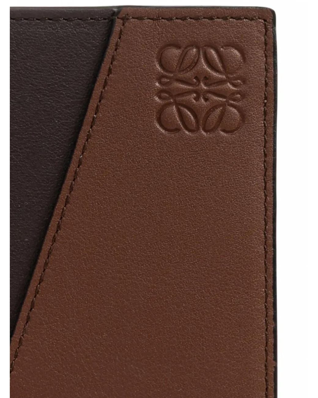 Loewe Brown Puzzle Bi-Fold Wallet for men