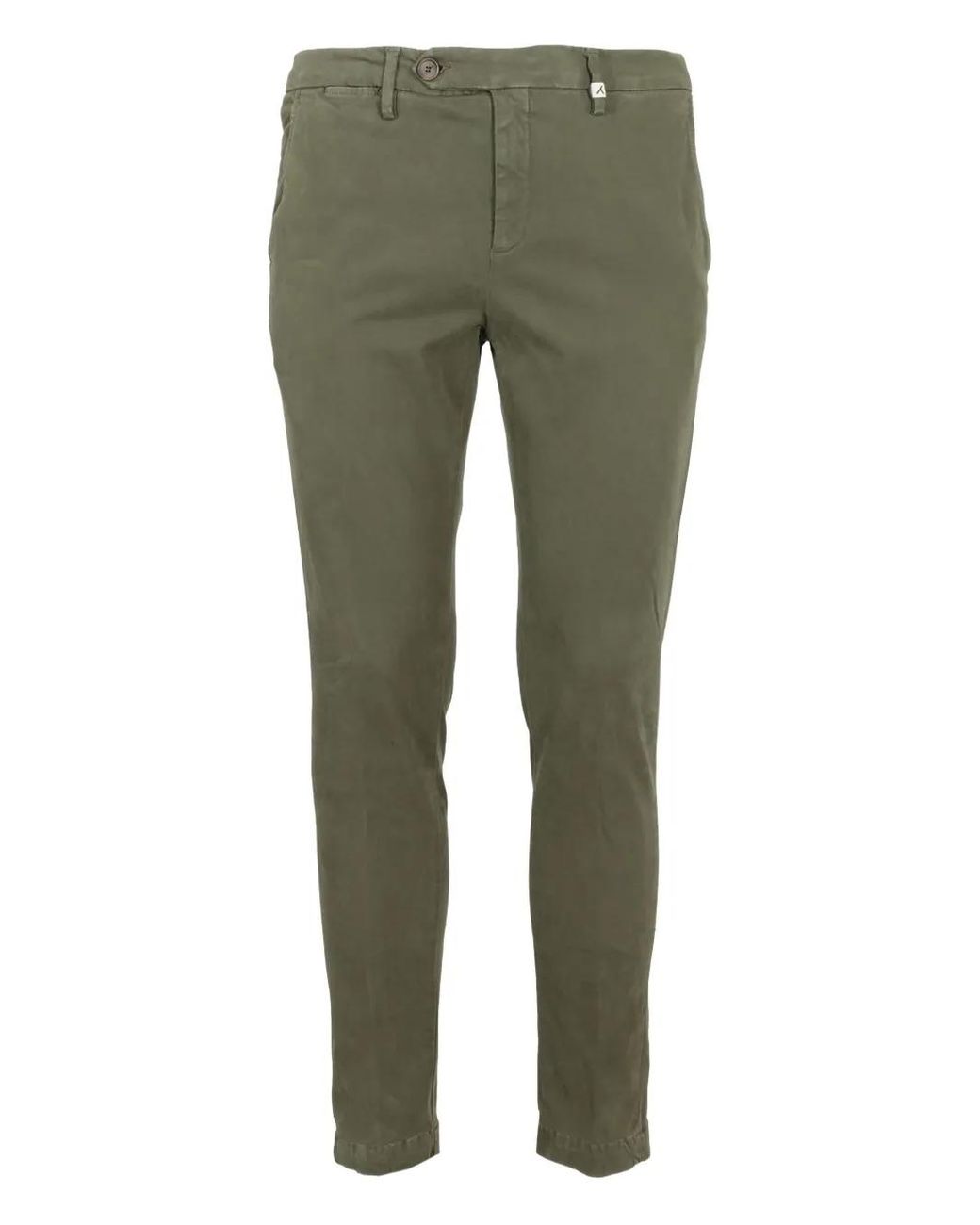 Myths Green Slim-Fit Chinos for men