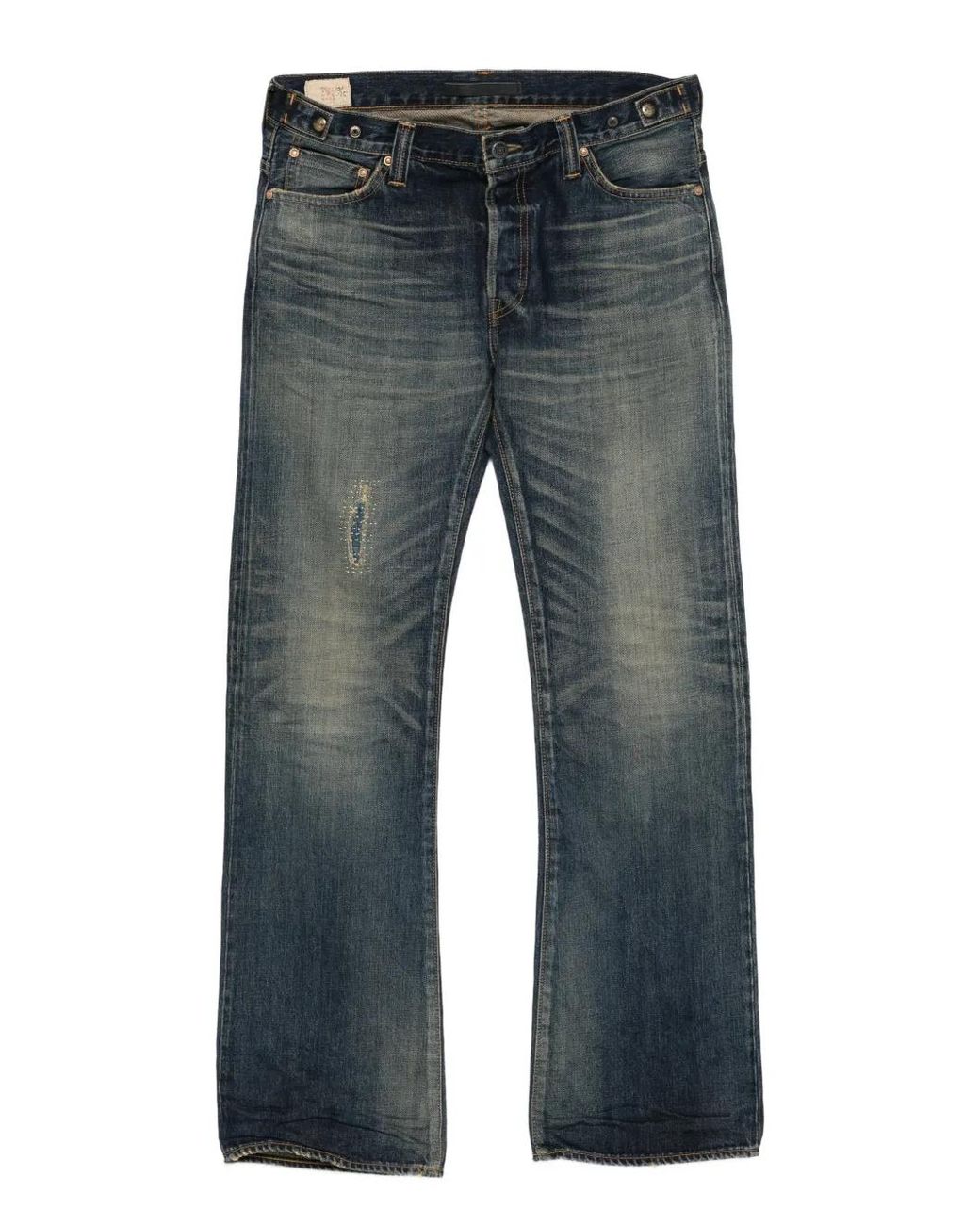 Mastercraft Union Gray Buttoned Belt-Loop Jeans for men
