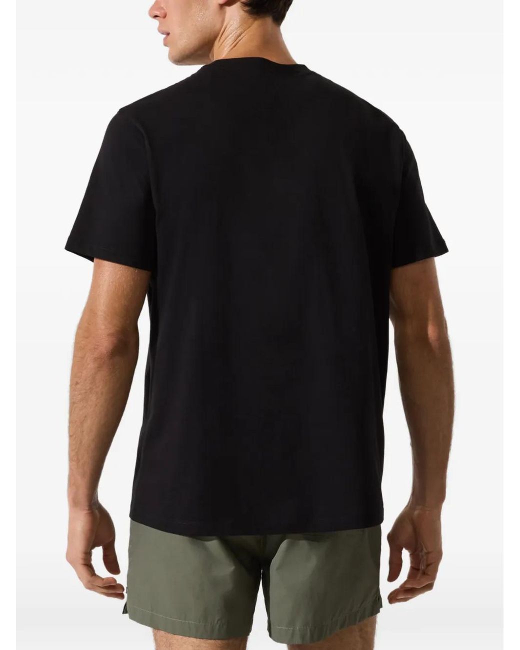 Karl Lagerfeld Black Ombre-Print Logo T-Shirt for men