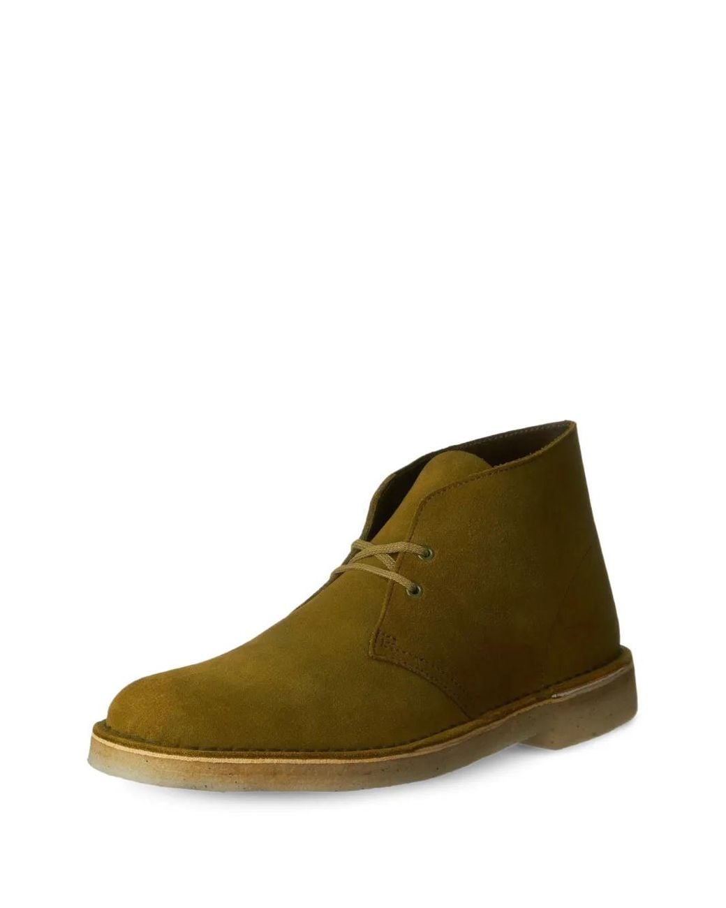 Clarks Green Desert Suede Boots for men