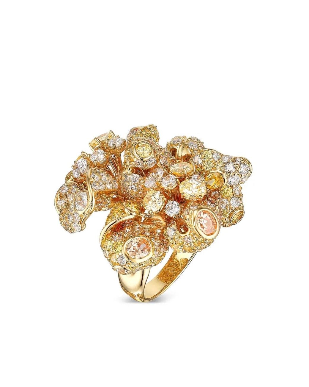 Anabela Chan Metallic 18Kt Vermeil Bloomingdale Diamond Ring