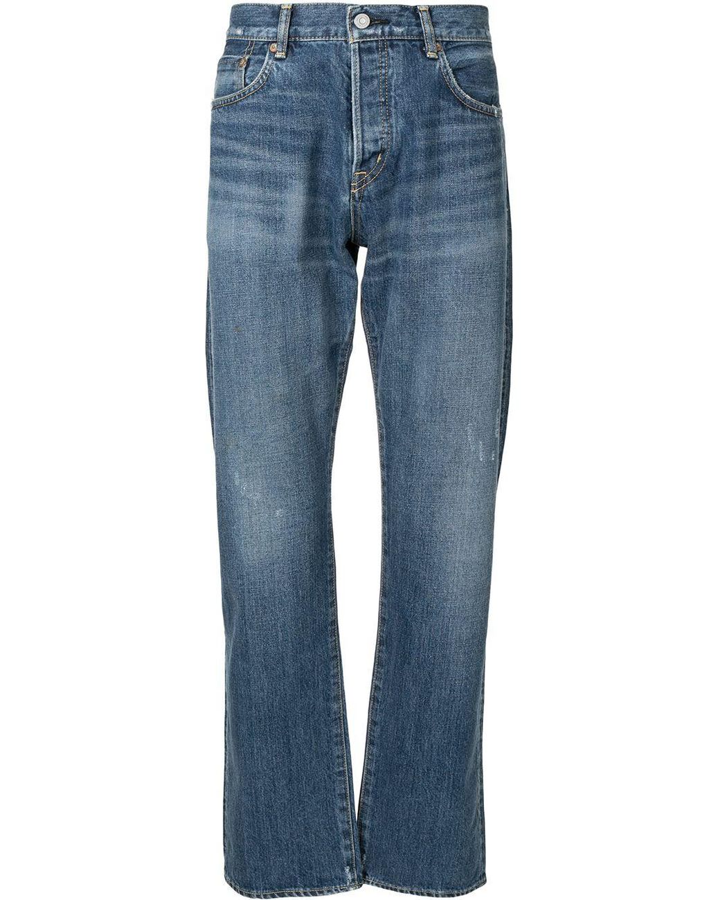 Moussy Denim Sulphur Straight Jeans in Blue for Men - Lyst