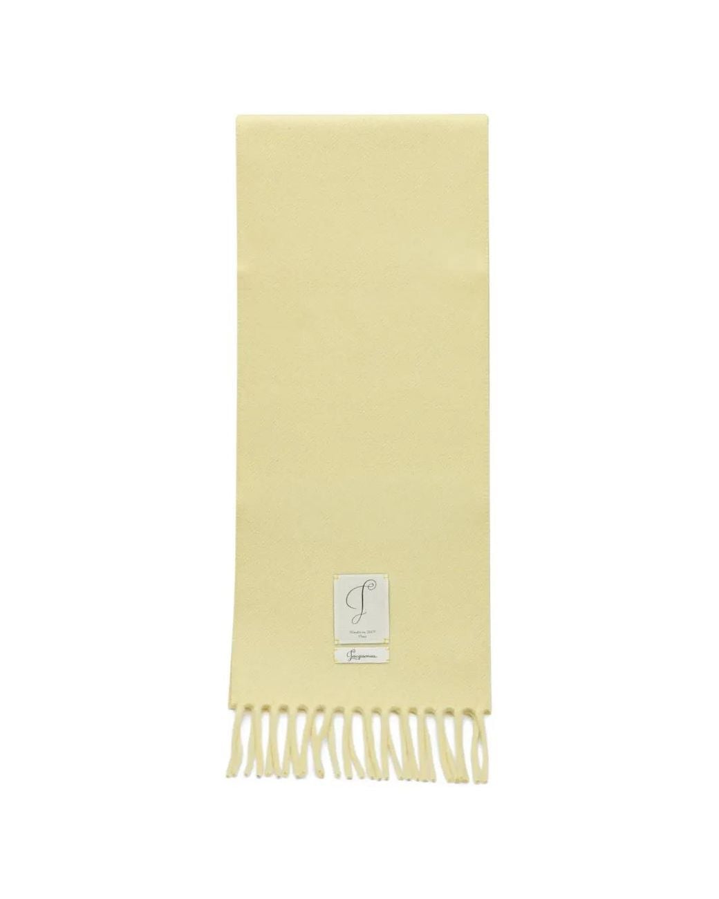 Sciarpa The Cavallo Con Etichetta Con Logo di Jacquemus in Yellow da Uomo