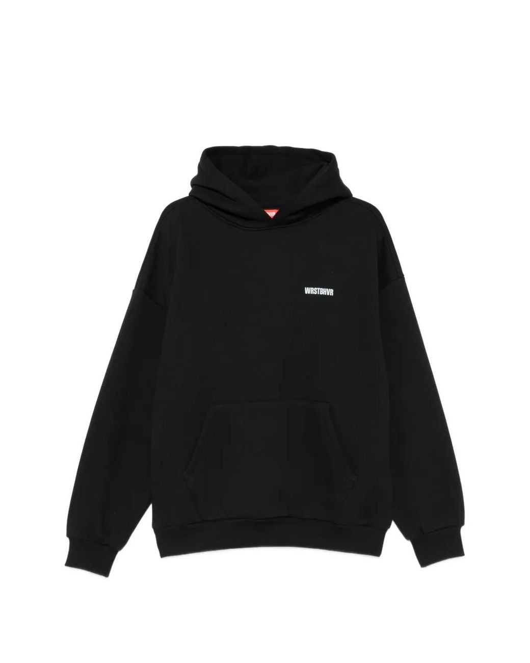 WRSTBHVR Black Hoodie En Jersey À Logo Imprimé