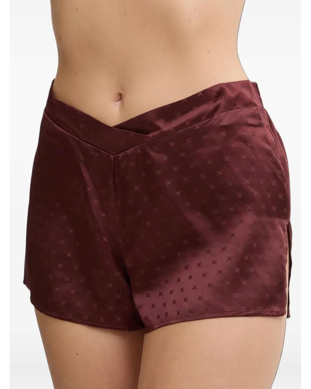 Chantelle Red Patterned Pajama Shorts