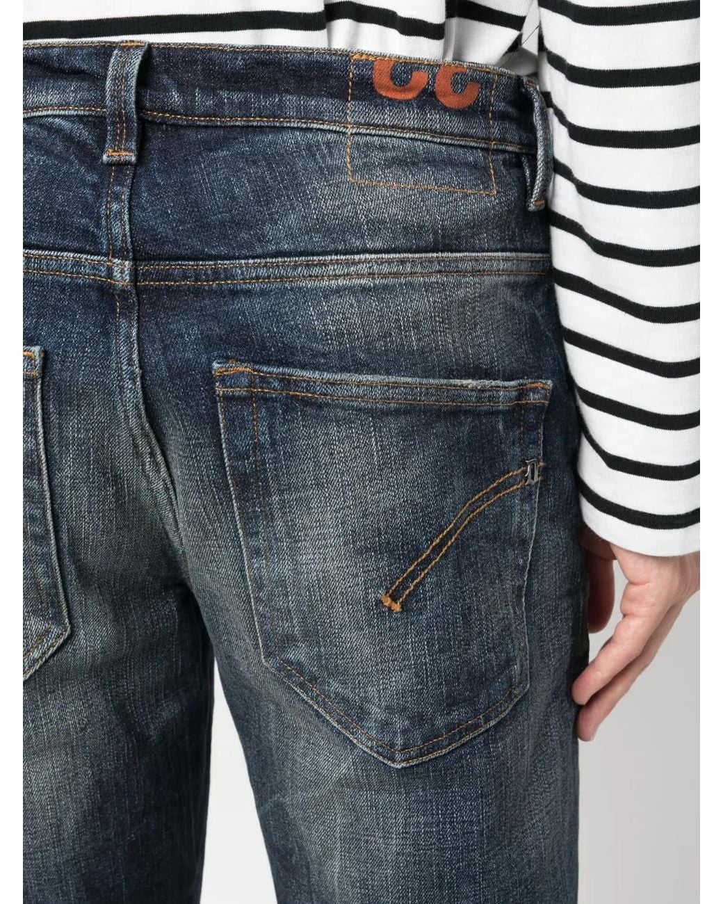 Vaqueros Con Efecto Desgastado Dondup de hombre de color Blue