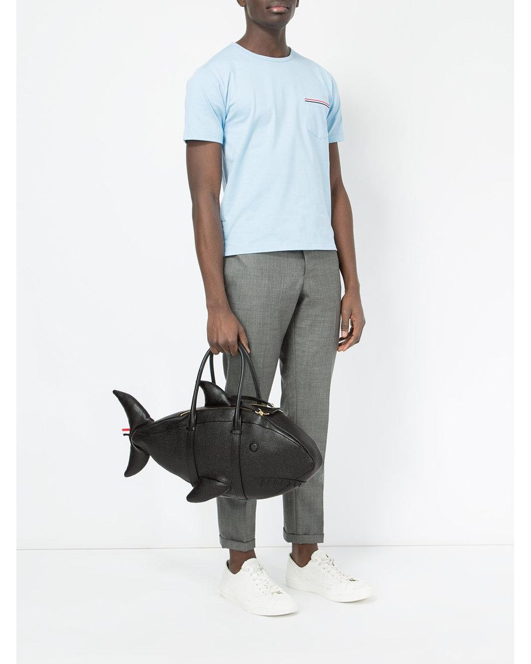 Thom browne store shark bag