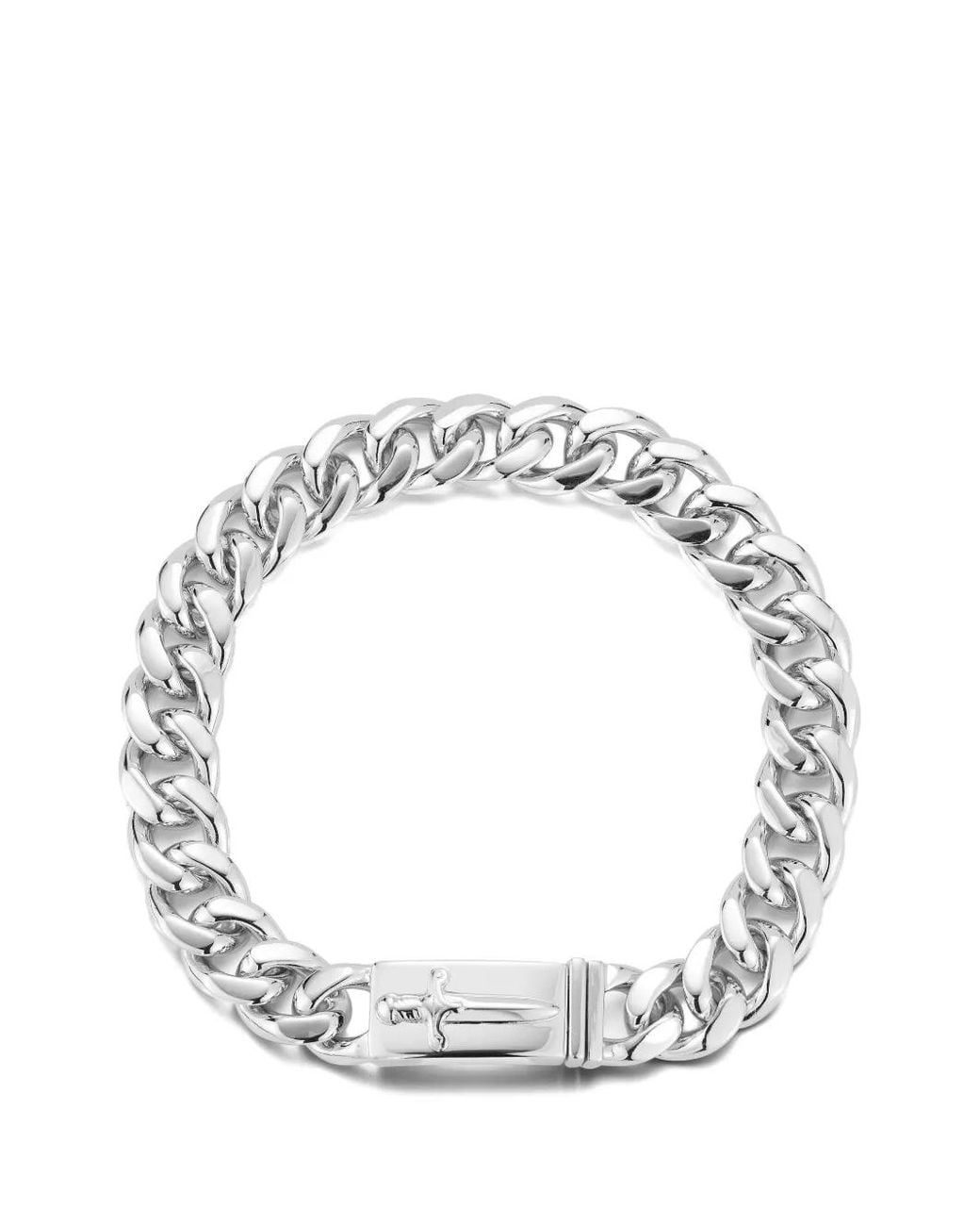 Mateo Metallic Sword Cuban Link Bracelet for men