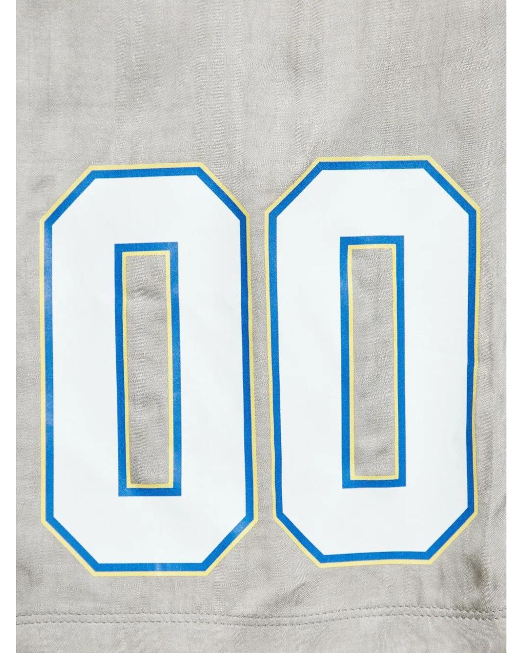 Off-White c/o Virgil Abloh Blue Dyed Vi Sat 00 Logo-Patch Loose Shorts