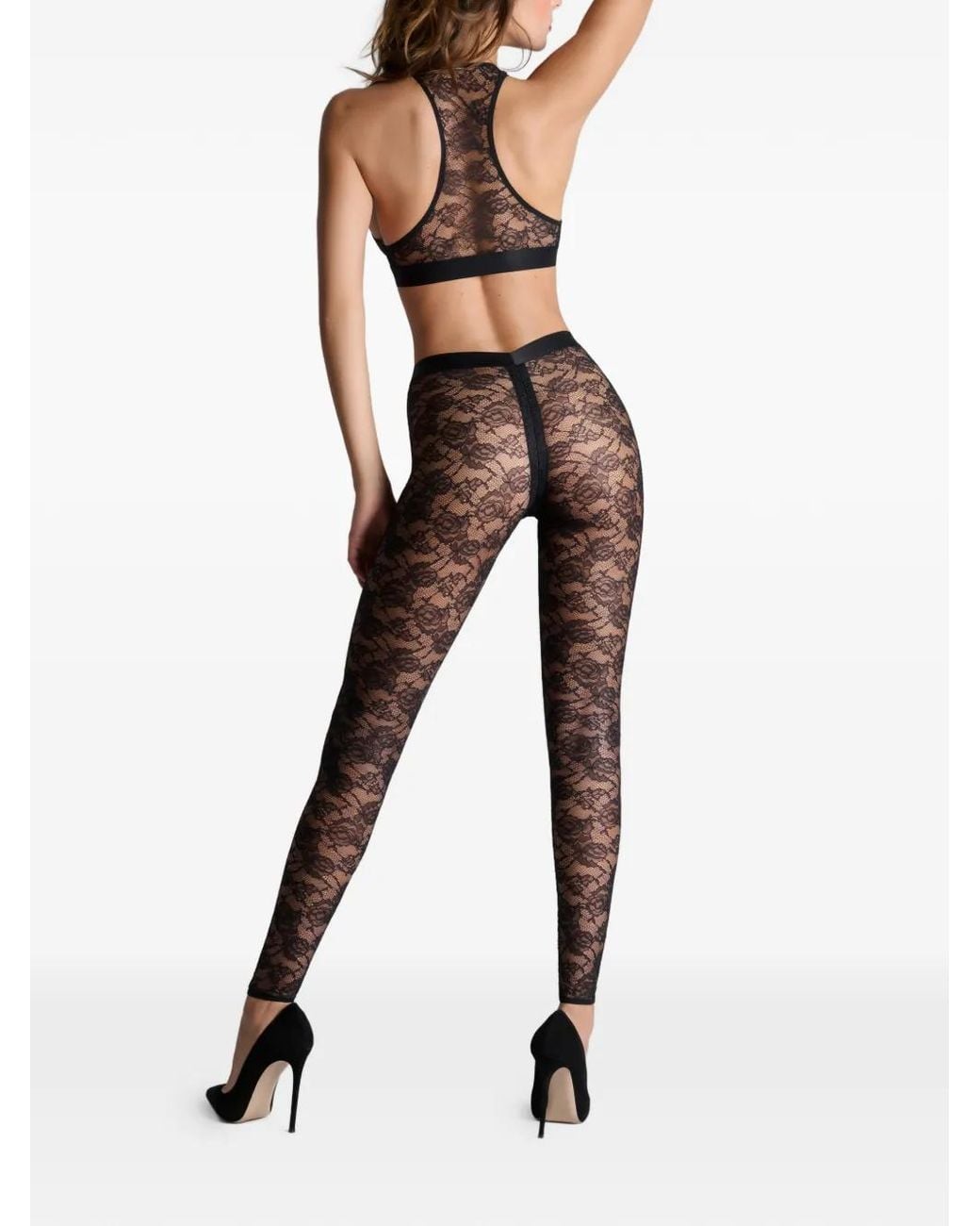 Maison Close Gray Flashback Leggings Socks