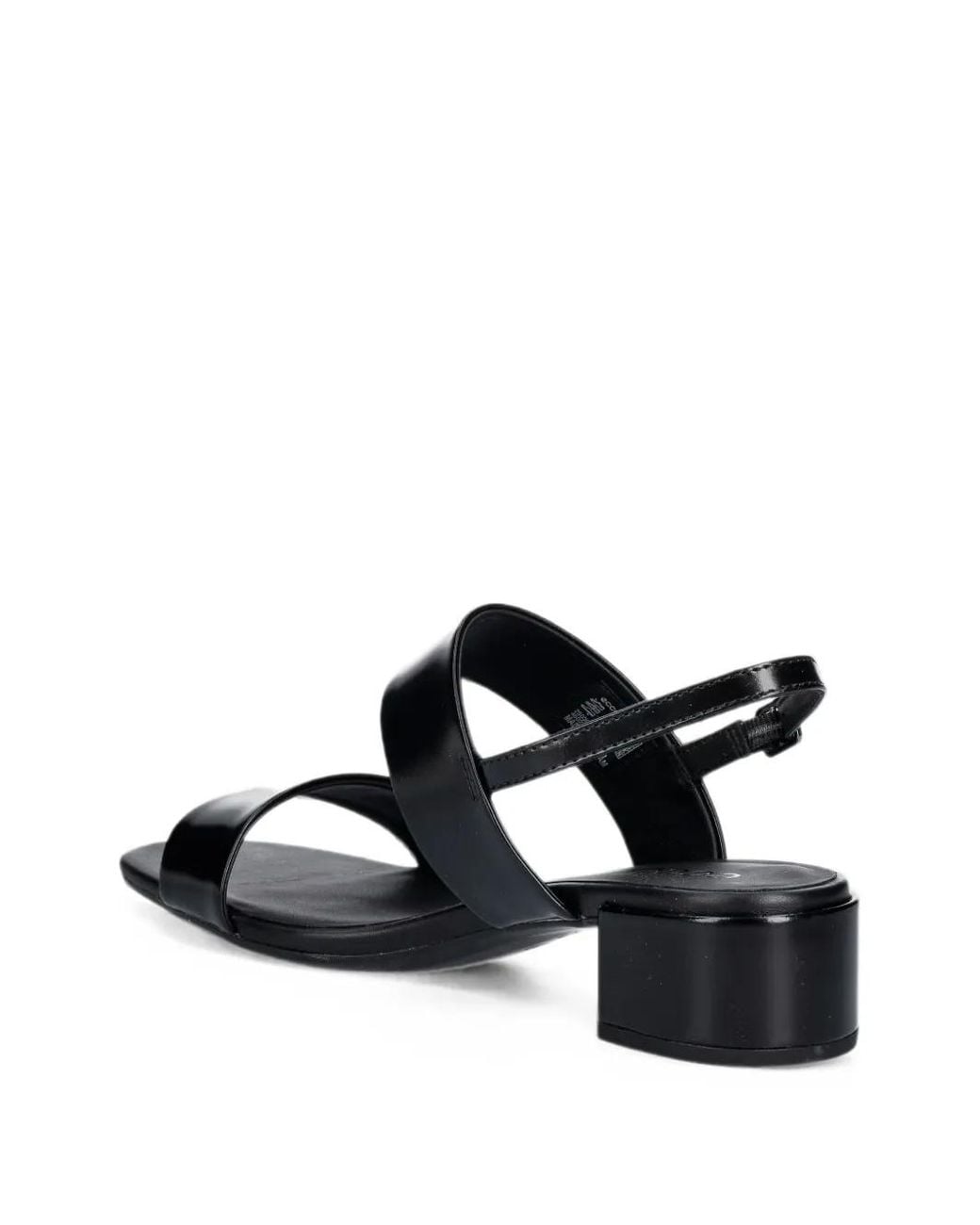 Ecco White Liva Buckle-Fastening Leather Sandals
