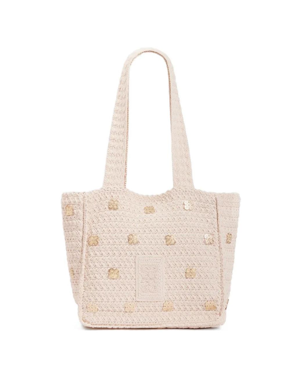 Borsa Mini Con Applicazione di Sandro in Natural