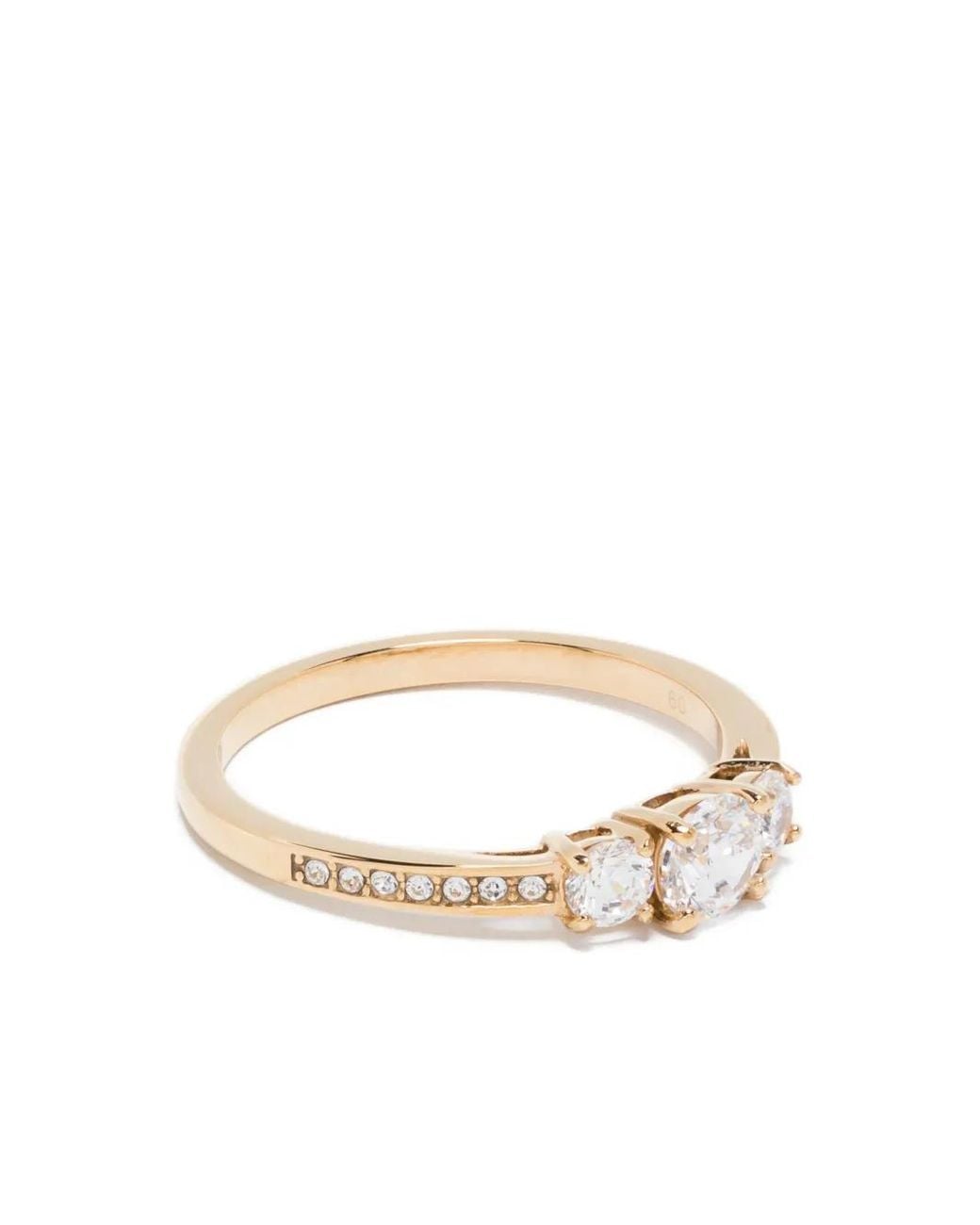 Swarovski White Stilla Attract Round-Cut Crystal Ring