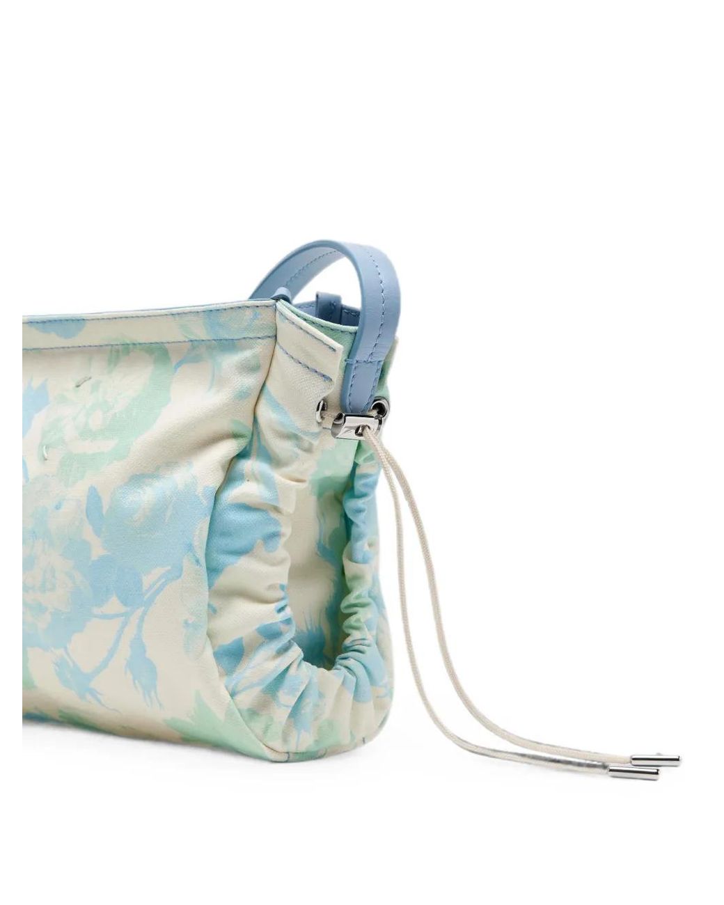 Maison Margiela Blue Drawstring Shoulder Bag