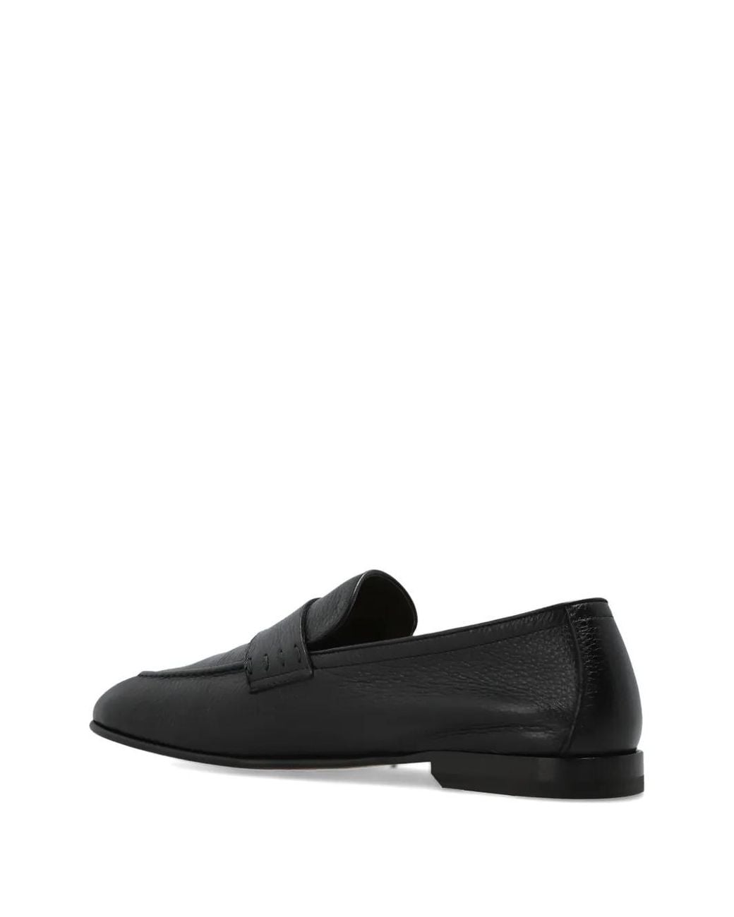 Bally Black Elios Grainy-Leather Loafers for men