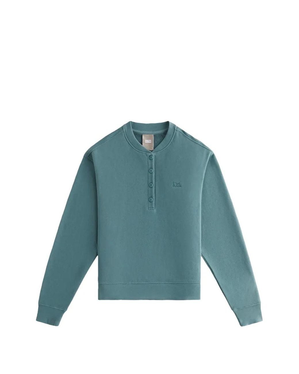 Kith Blue Asher Henley Sweatshirt