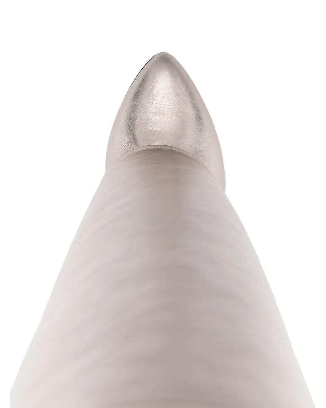 Givenchy White Shark Lock Stiefel 85Mm