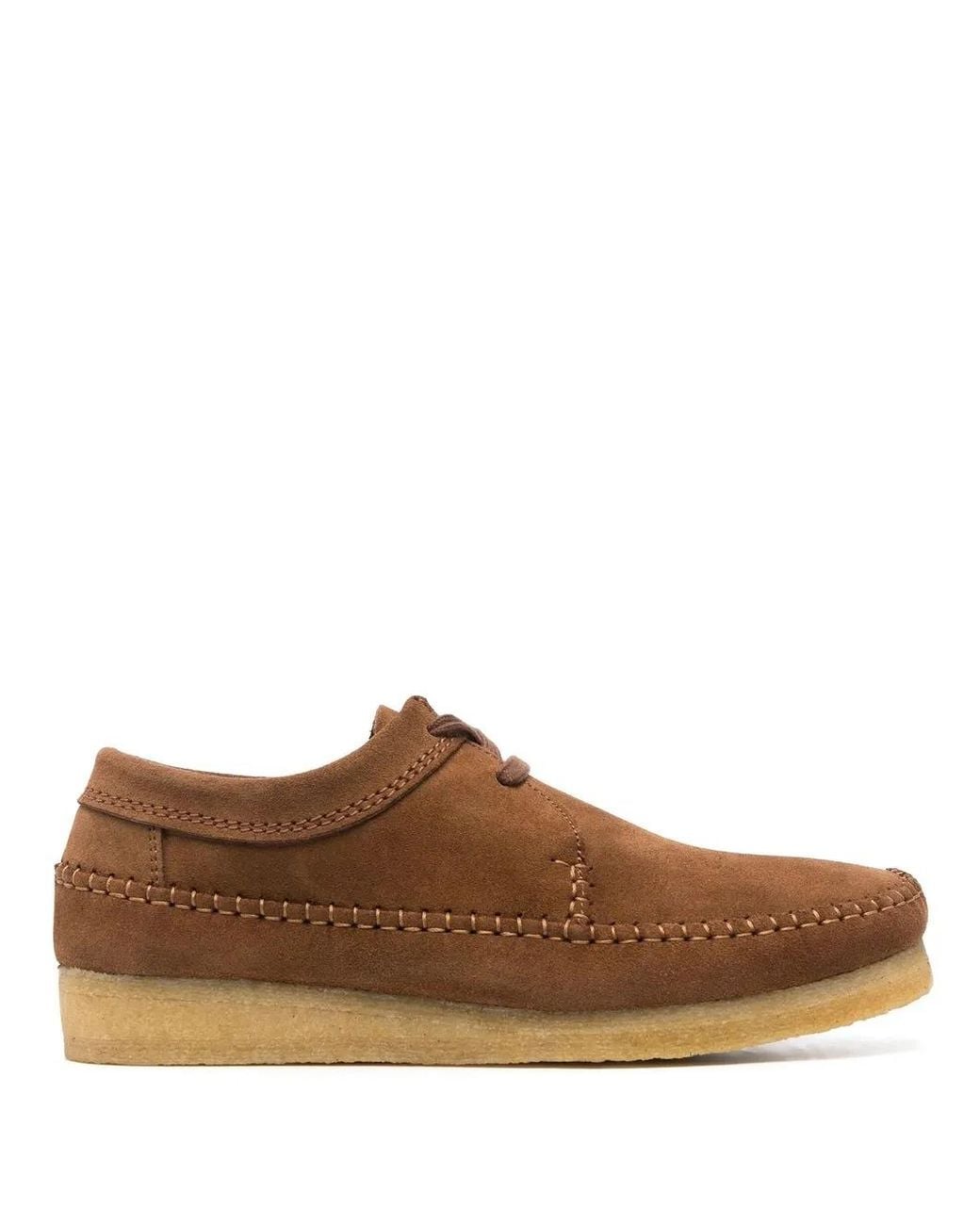 Stringate Iconic Weaver di Clarks in Brown da Uomo