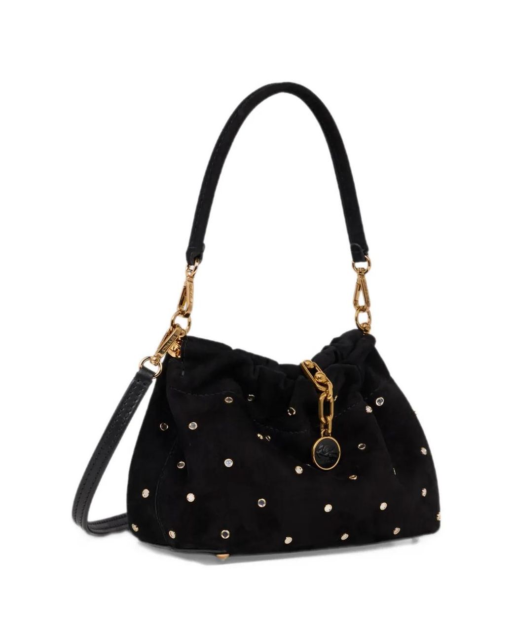 Etro Black Small Vela Blossom Bag