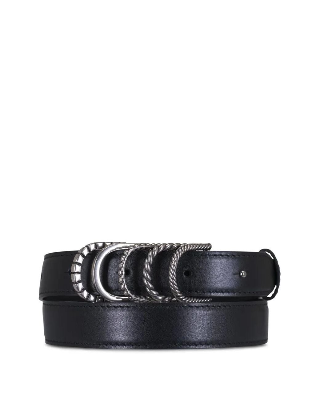 Dorothee Schumacher Black Hoop-Detail Belt
