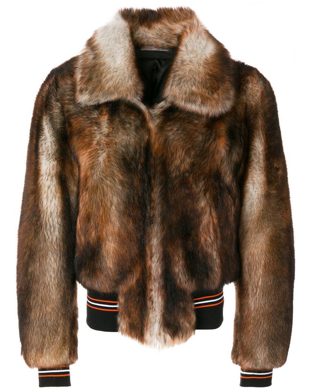 Dior Homme Stripe Detail Bomber Jacket in Brown for Men