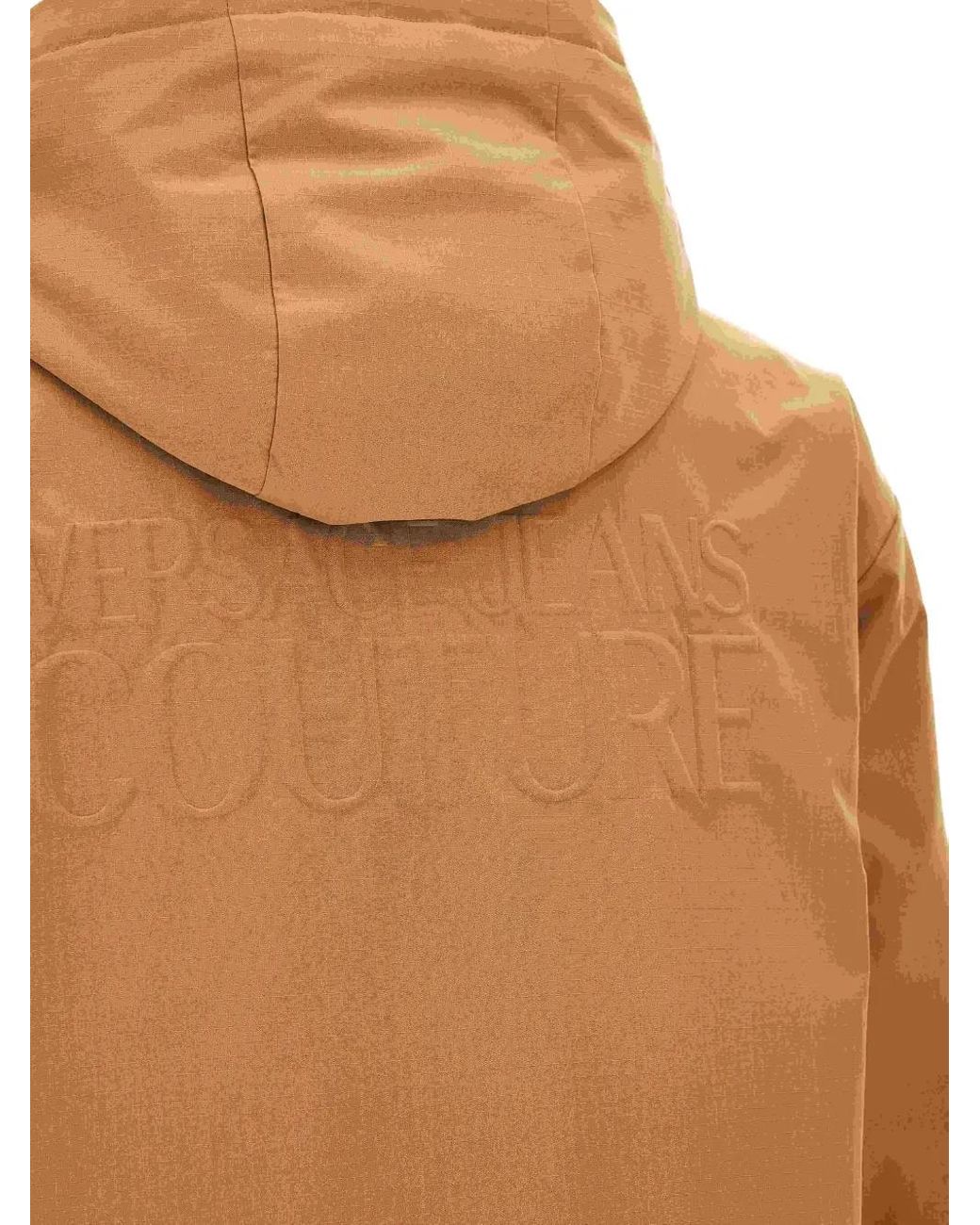 Versace Jeans Couture Brown Hooded Pocket Jacket for men