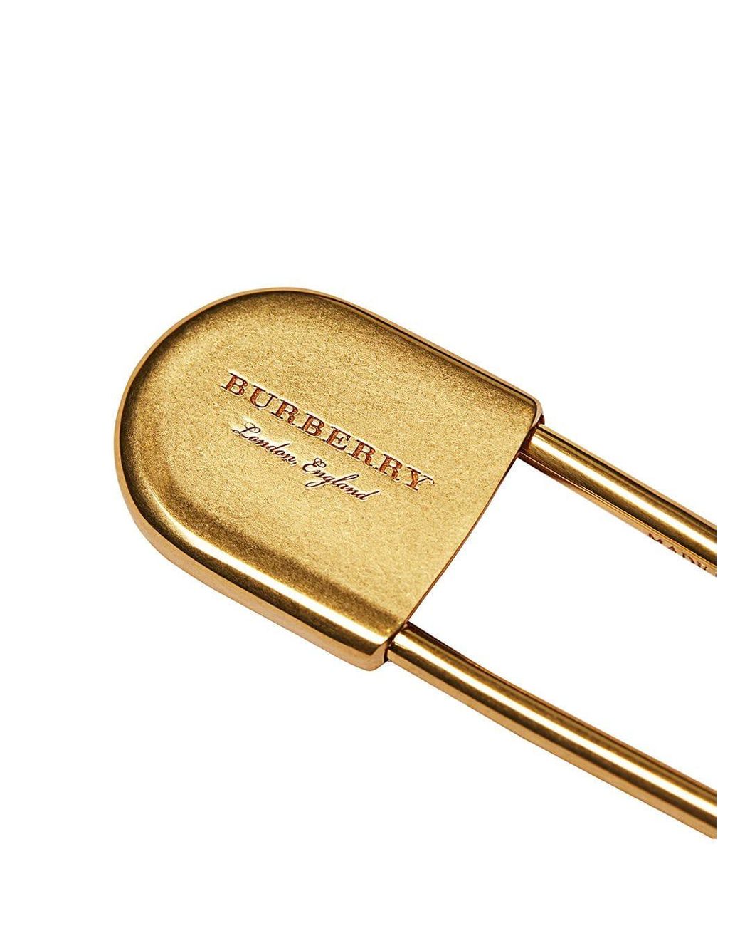 Burberry Women's Metallic Brass Oversized Kilt Pin