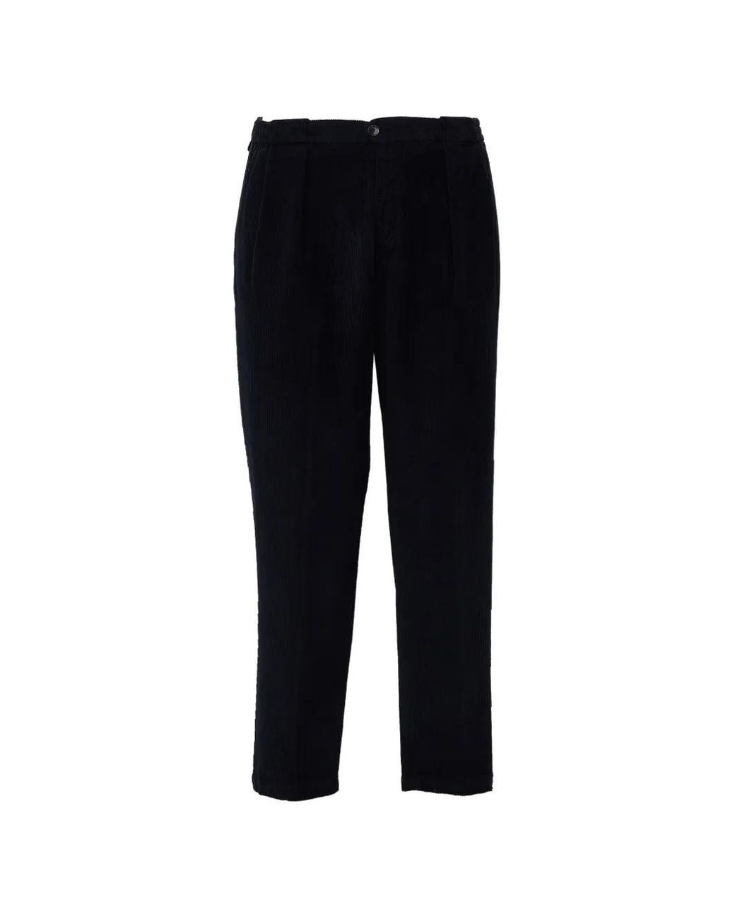 Briglia 1949 Black Portobellos Corduroy Trousers for men