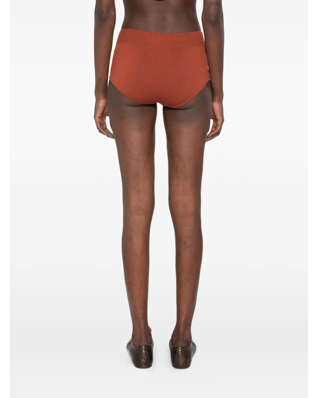 Short À Taille Côtelée Plan C en coloris Brown