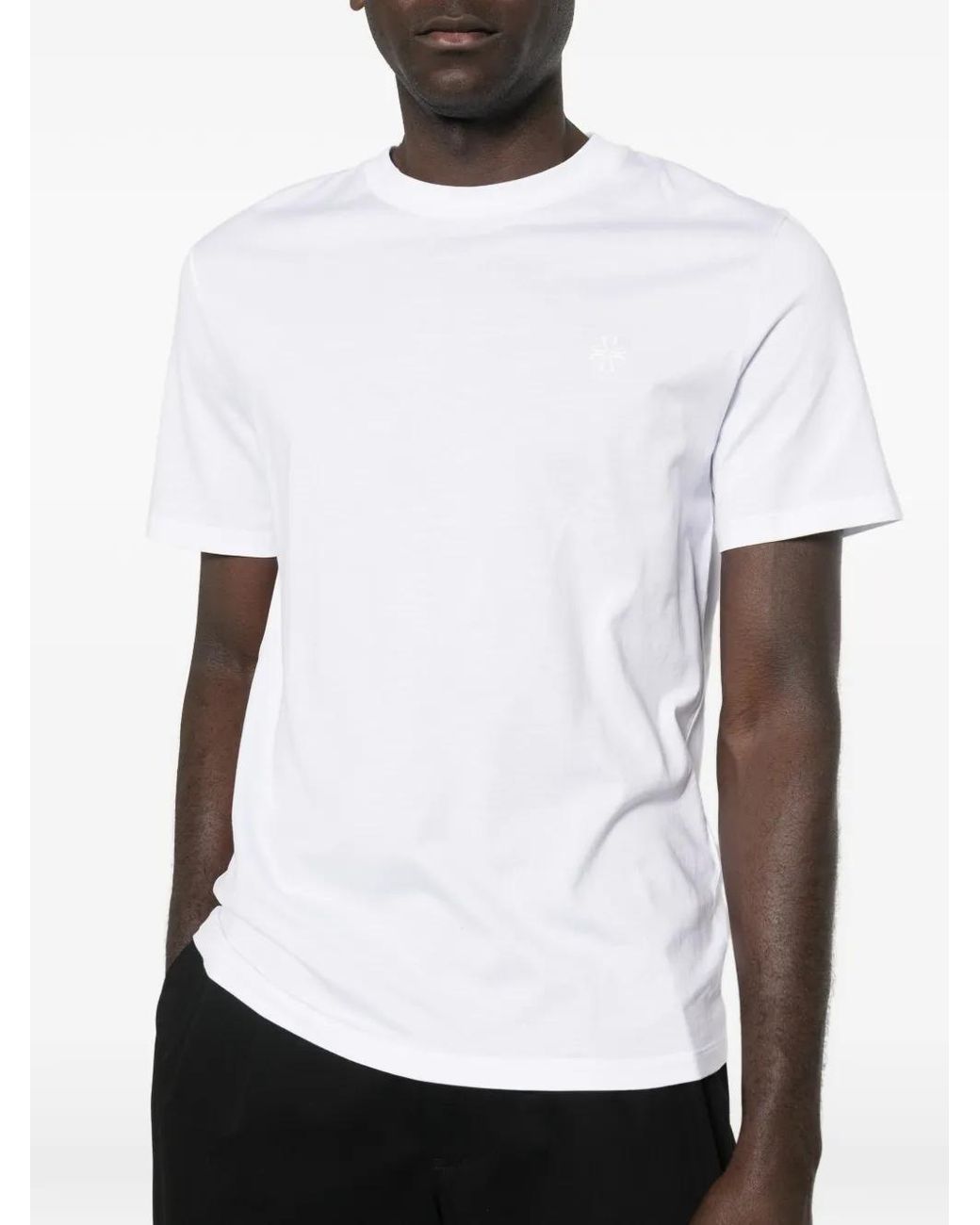 Jacob Cohen White Cotton T-Shirt for men
