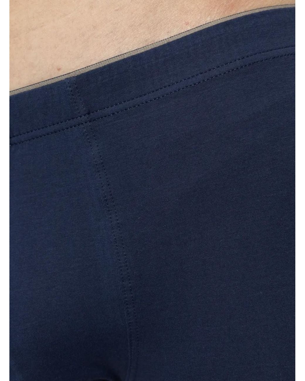 Hanro Blue Superior Stretch-Cotton Boxer Briefs for men