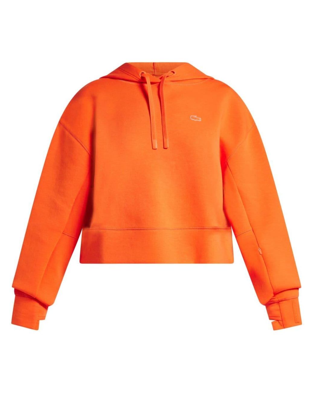 Orange lacoste hoodie sale