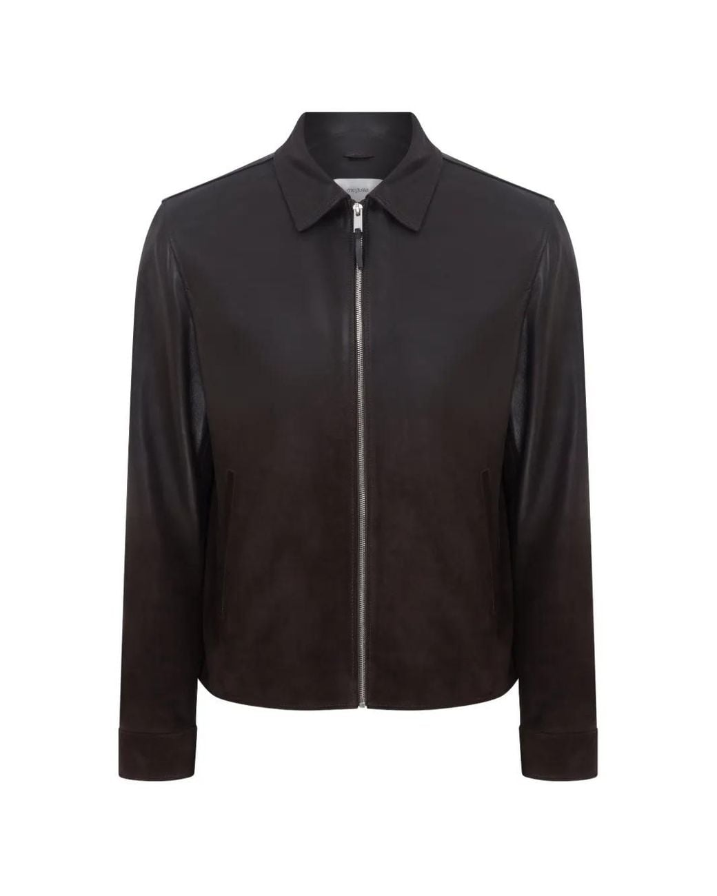 MEGUSTA Black Degradé Suede Jacket for men