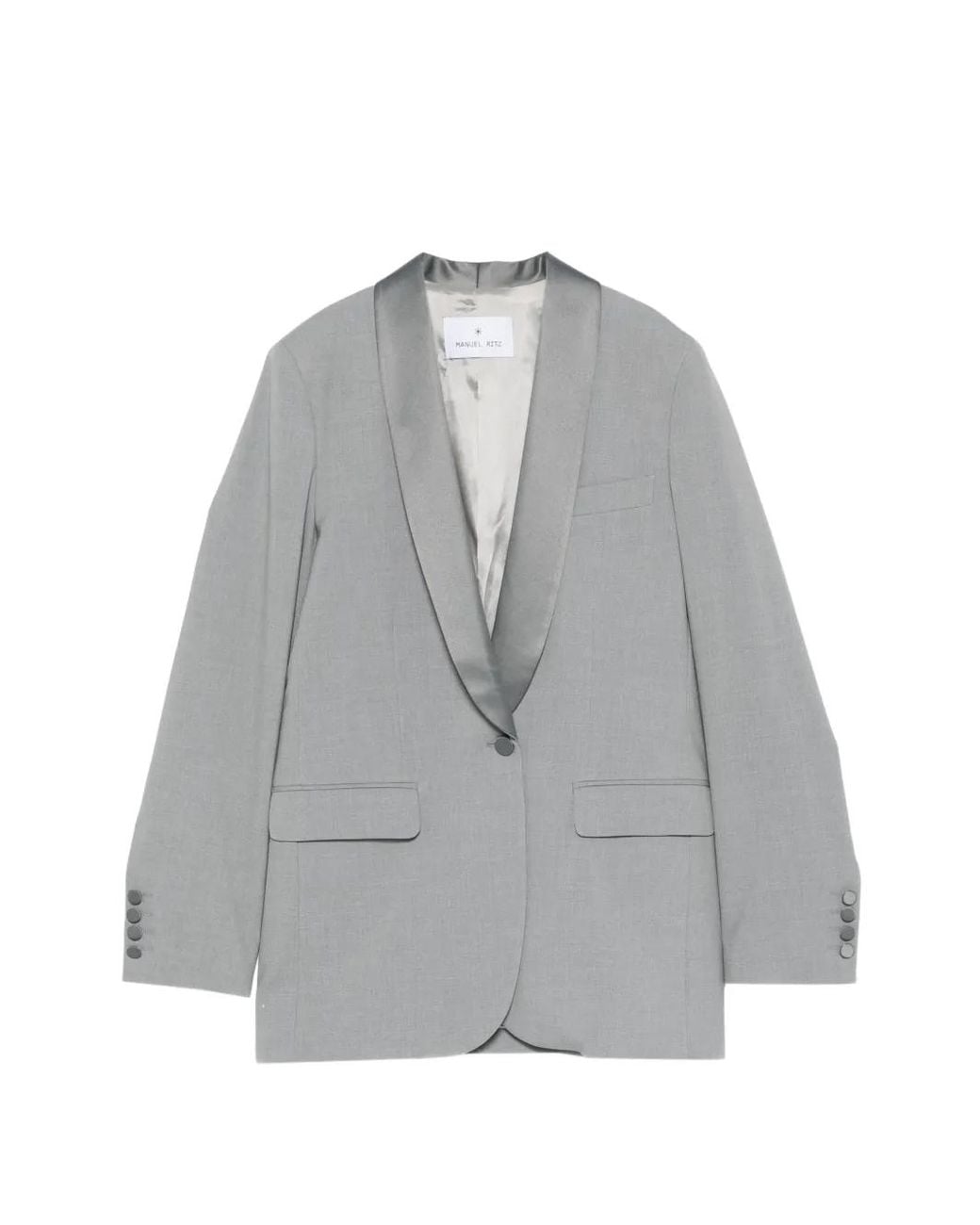 Blazer Son Solapas Manuel Ritz de color Gray