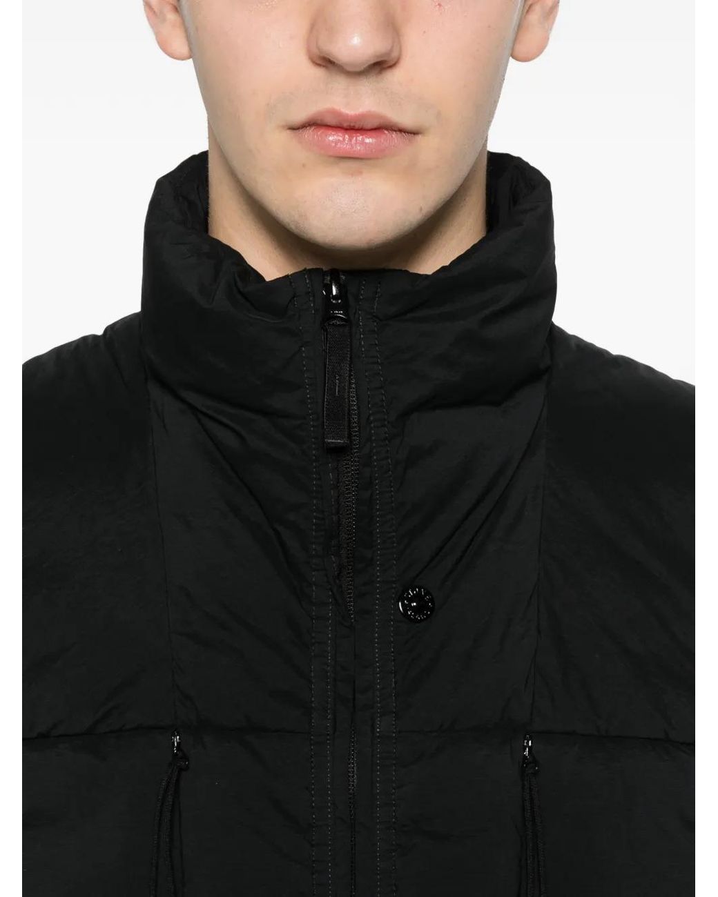 Stone Island Black Jackets for men
